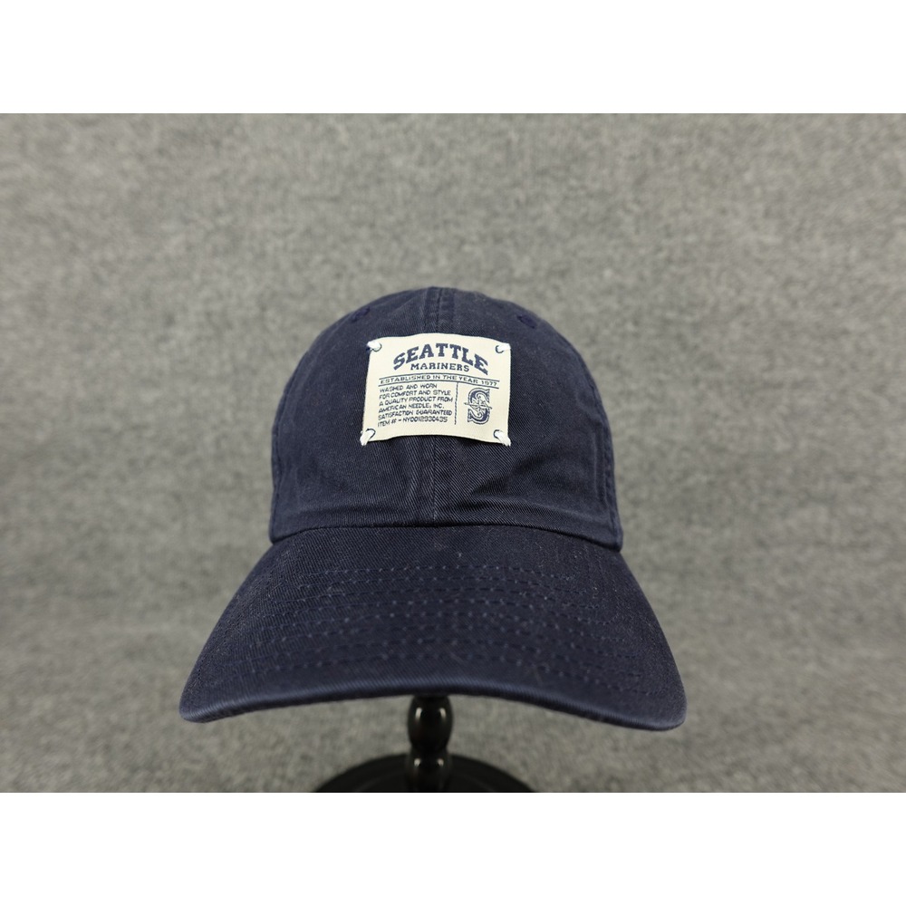 American Needle Seattle Mariners Hat Mens OSFM Navy Canvas Patch NY0012930435